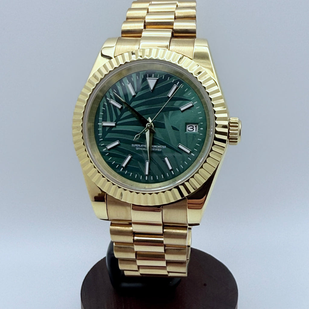 Sovereign - Dress - Gold - Palm - SS 39mm