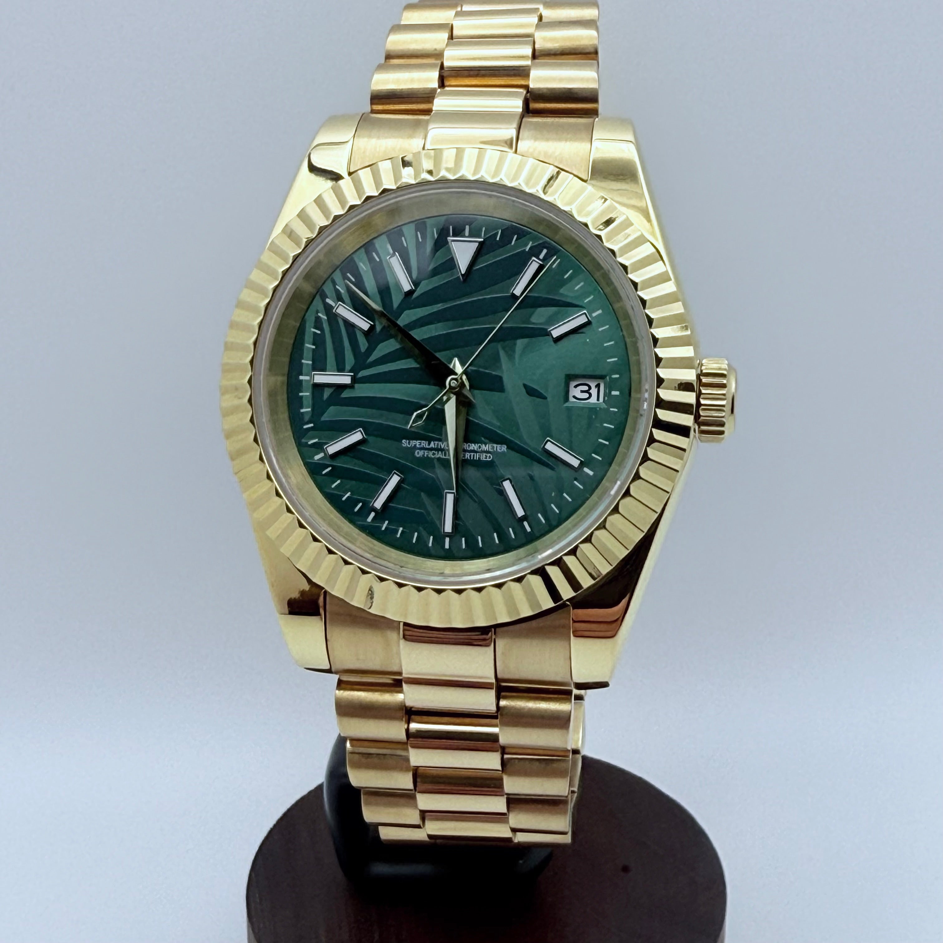 Sovereign - Dress - Gold - Palm - SS 39mm