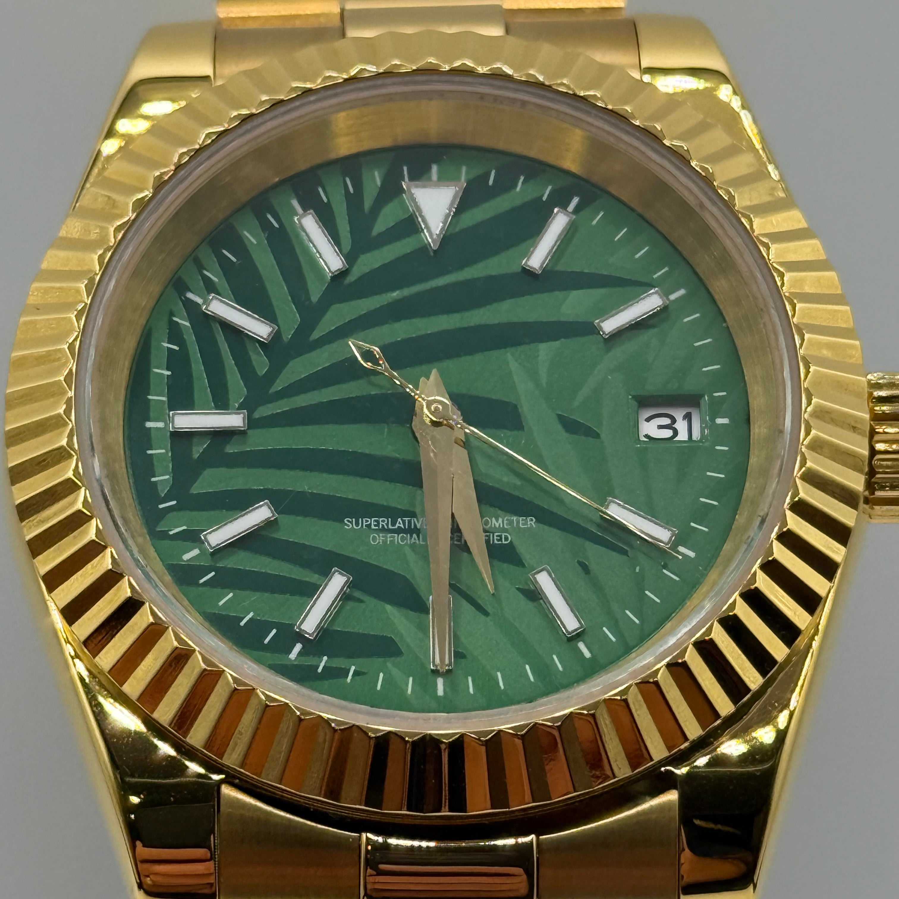 Sovereign - Dress - Gold - Palm - SS 39mm